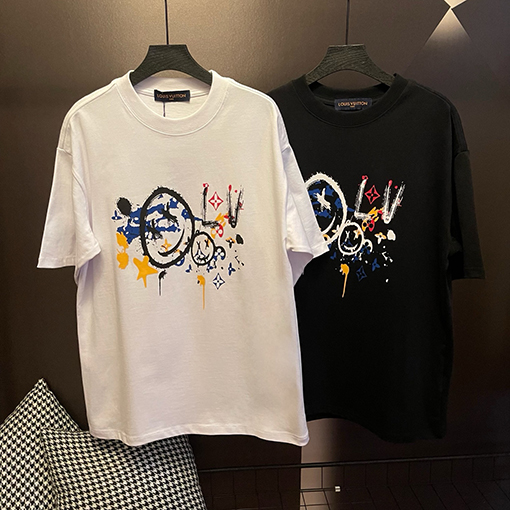ルイヴィトンコピークルーネック半袖Tシャツ
