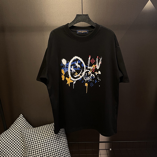 ルイヴィトンコピークルーネック半袖Tシャツ