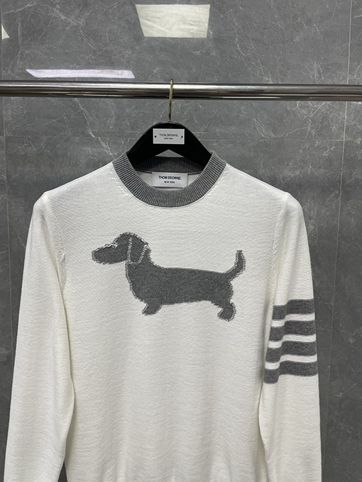 トムブラウン25ss新しい反底子犬薄セーター