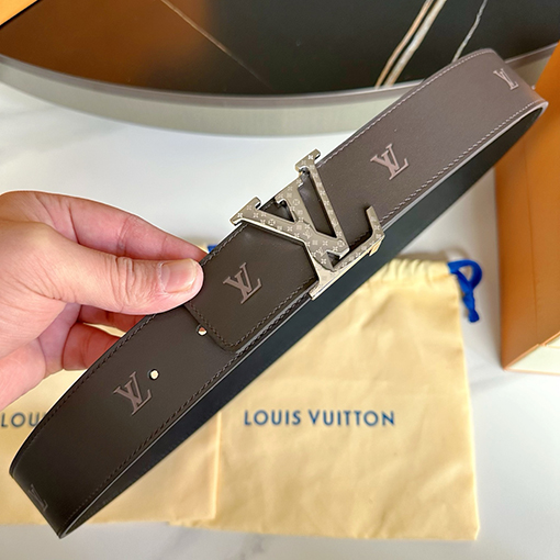 ルイヴィトン文字エンボステクスチャパターン 両面ベルト