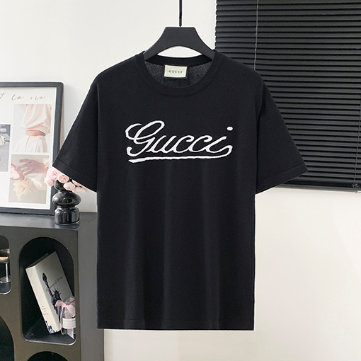 グッチクルーネック半袖セーター