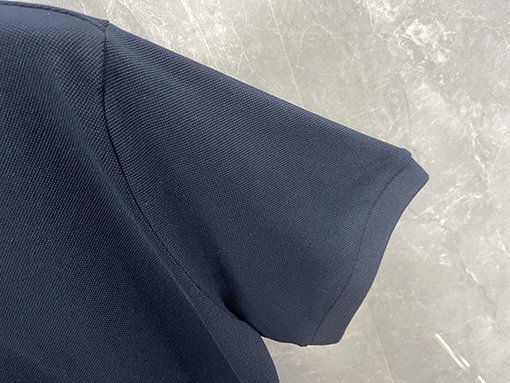 トムブラウンネットカラーのパールコットンポロTシャツ