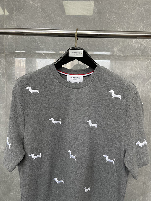 トムブラウンコピーニットクルーネック半袖Tシャツ
