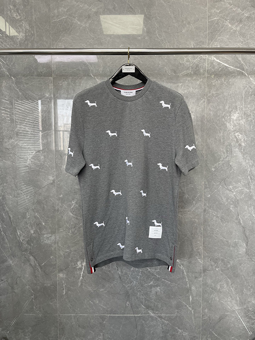 トムブラウンコピーニットクルーネック半袖Tシャツ