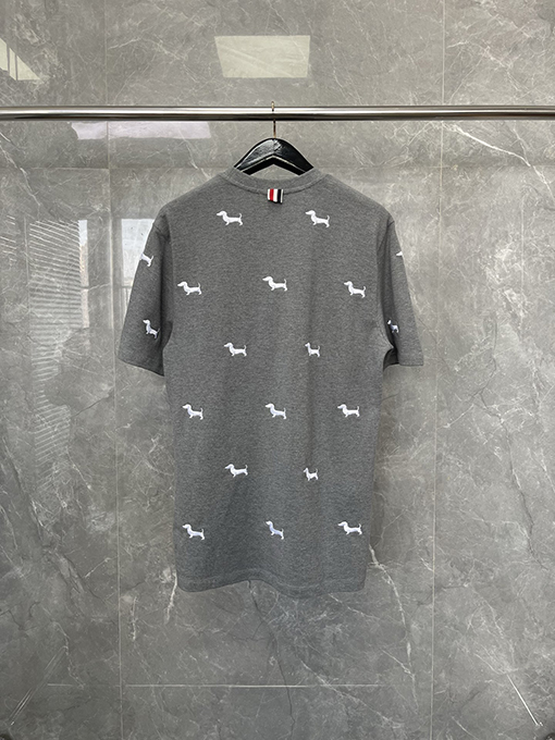トムブラウンコピーニットクルーネック半袖Tシャツ
