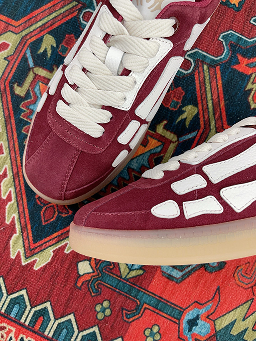アミリ25ss The Pacific クラシックな骨のパターンがスニーカー