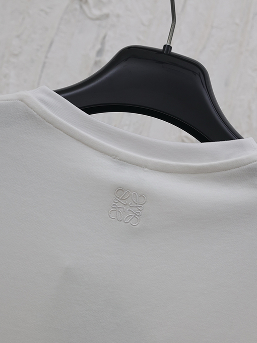 ロエベ 25ss新しいプリントラウンドネック半袖Tシャツ