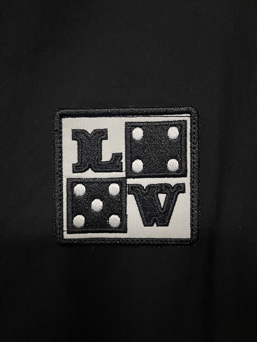 バレンシアガlv文字刺繍開襟一列半袖シャツ
