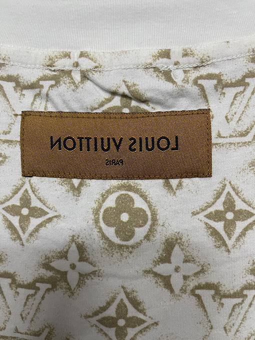 ルイヴィトン フルプリントロゴ丸首半袖Tシャツ