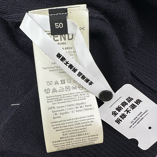 フェンディスーパーコピー ウール混紡薄手ニット半袖シャツ