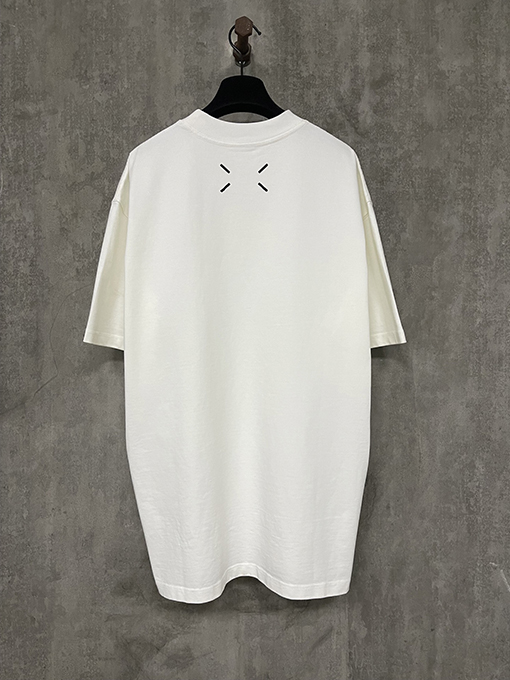 マルタンマルジェラスーパーコピープリントされた重い半袖Tシャツ