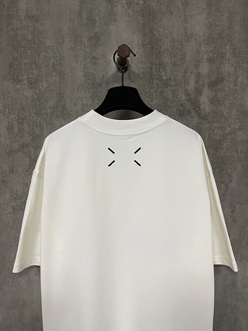 マルタンマルジェラスーパーコピープリントされた重い半袖Tシャツ