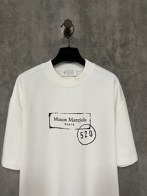 マルタンマルジェラスーパーコピープリントされた重い半袖Tシャツ