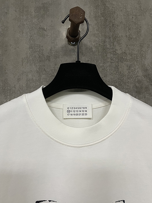 マルタンマルジェラスーパーコピープリントされた重い半袖Tシャツ