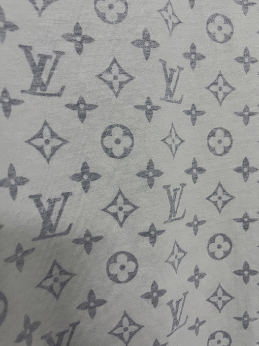 ルイヴィトンクラシックネックラインチェーンフルプリント半袖Tシャツ