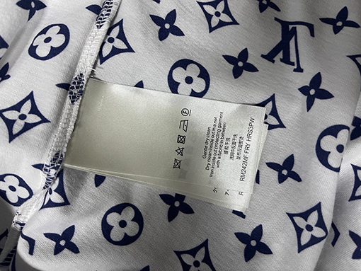 ルイヴィトンクラシックネックラインチェーンフルプリント半袖Tシャツ