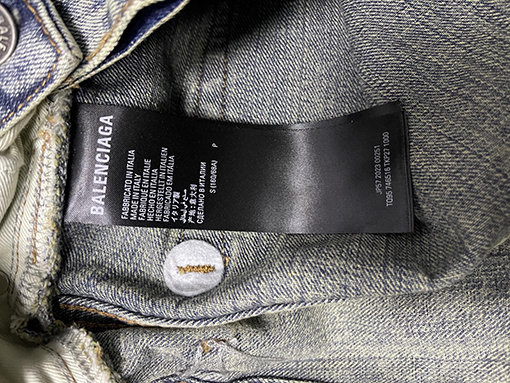 バレンシアガスーパーコピー 25ss Pullupシリーズウォッシュフェードルーズジーンズ