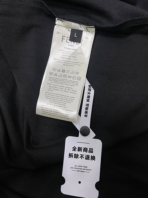 フェンディ25ssハードウェアダブルFロゴポロシャツ