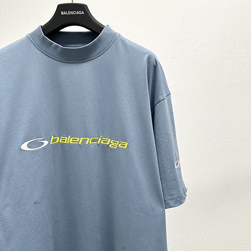 バレンシアガ刺繍半袖Tシャツ