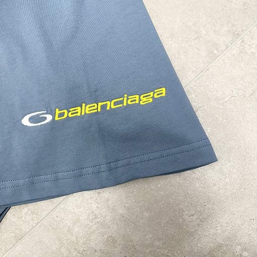 バレンシアガ刺繍半袖Tシャツ