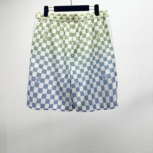ルイヴィトングラデーションチェック柄ショートパンツ