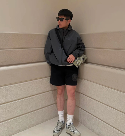 バーバリーコピーマイクロラベルショートパンツ