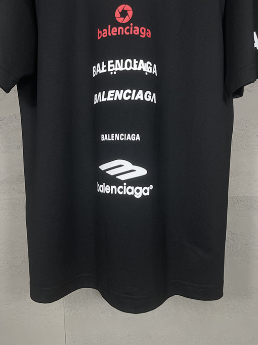 バレンシアガスーパーコピーマルチロゴデザイン 半袖Tシャツ