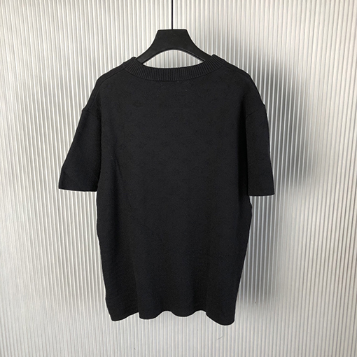 ルイヴィトンジャガード編み 半袖ニットTシャツ