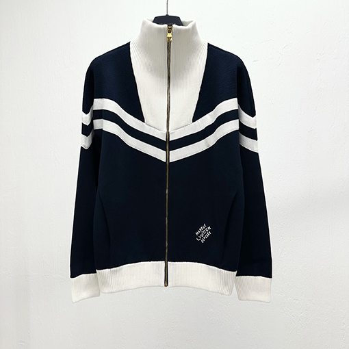 ルイヴィトン バイカラージップアップジャケット