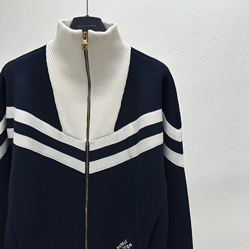 ルイヴィトン バイカラージップアップジャケット
