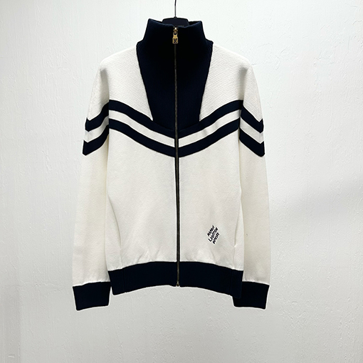ルイヴィトン バイカラージップアップジャケット