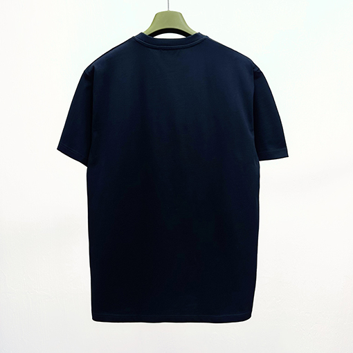 グッチコピープリント刺繍入り コットン半袖Tシャツ