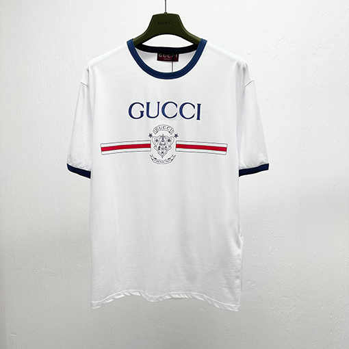 グッチミニバッジプリント 半袖Tシャツ