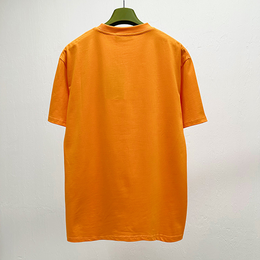 グッチスーパーコピー 三色アルファベットプリント 半袖Tシャツ