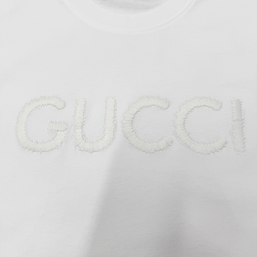 グッチビッグアルファベット刺繍 半袖Tシャツ