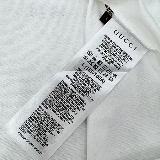 グッチビッグアルファベット刺繍 半袖Tシャツ