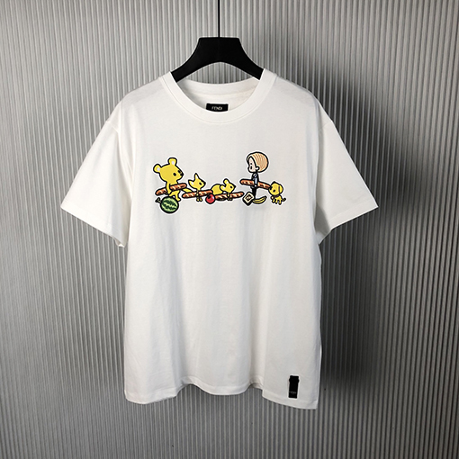 フェンディSilvia and the Baguette プリントTシャツ