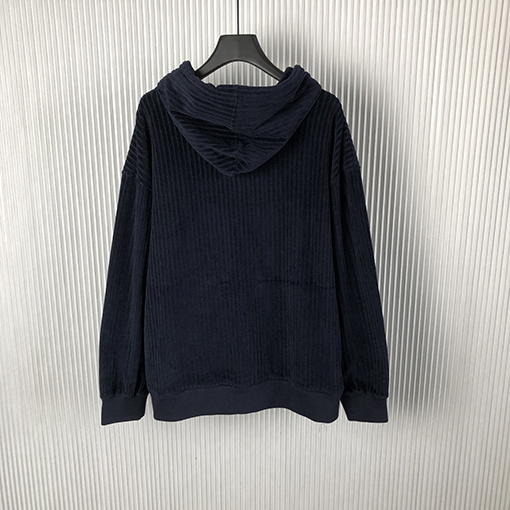 フェンディ刺繍入りブルースエード風ジップアップジャケット