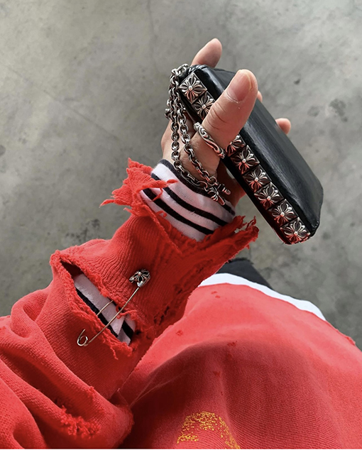 クロムハーツスーパーコピー四方スタッズ 小銭入れ コンパクト 財布