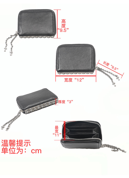 クロムハーツスーパーコピー四方スタッズ 小銭入れ コンパクト 財布