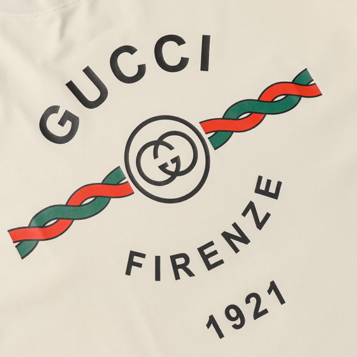 グッチコピーダブルGロゴプリント 半袖Tシャツ