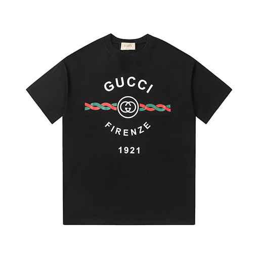 グッチコピーダブルGロゴプリント 半袖Tシャツ