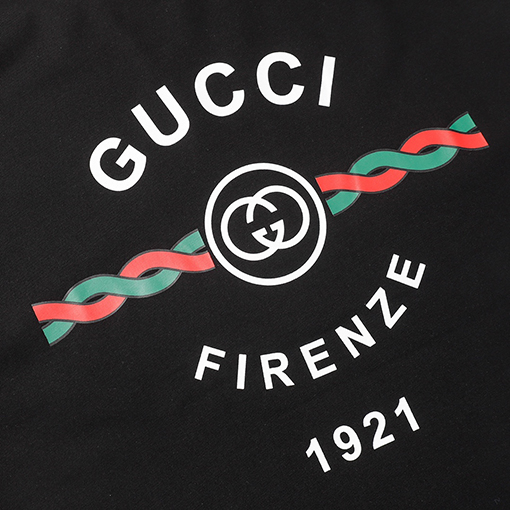 グッチコピーダブルGロゴプリント 半袖Tシャツ
