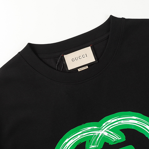 グッチ ダブルG グリーンプリントロゴ 半袖Tシャ
