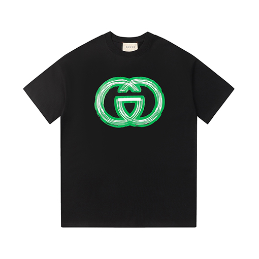 グッチ ダブルG グリーンプリントロゴ 半袖Tシャ