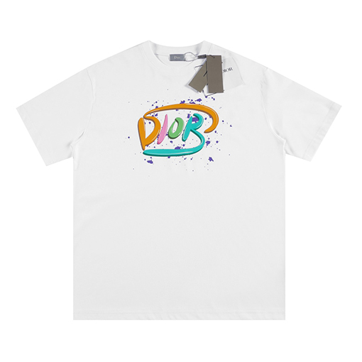 ディオールビッグロゴ スプレープリント 半袖Tシャツ