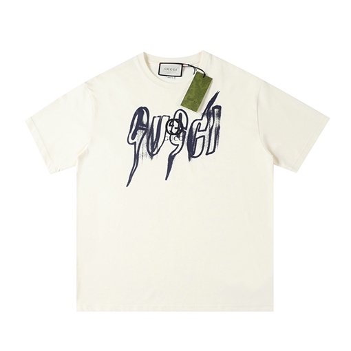 グッチ クラシック ブレードロゴ デザイン 半袖Tシャツ