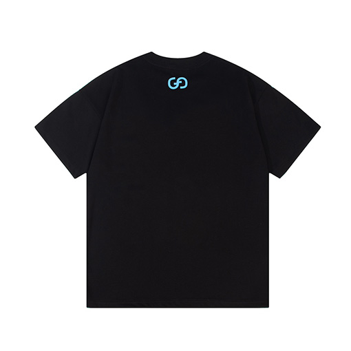 グッチ 水彩グラフィティ風 ロゴプリントTシャツ