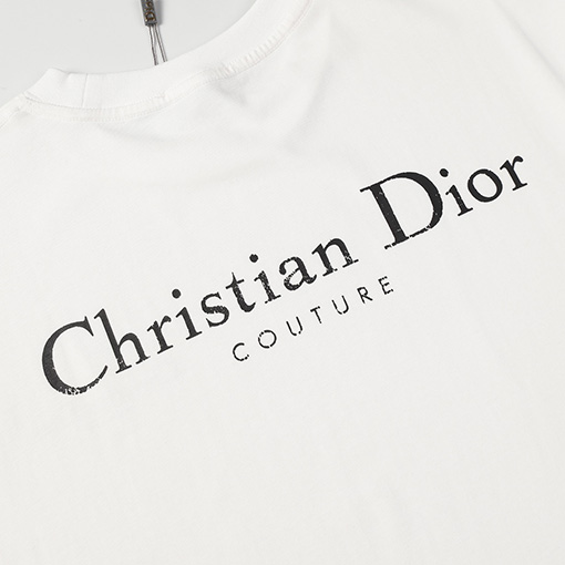 ディオールクラシック 前後ロゴプリント 半袖Tシャツ