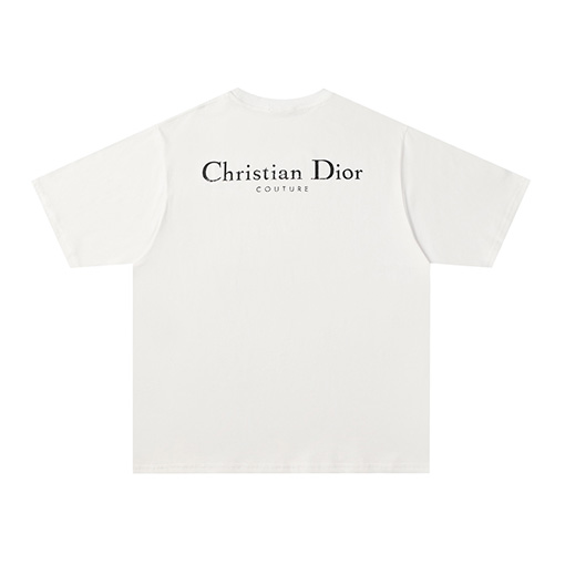 ディオールクラシック 前後ロゴプリント 半袖Tシャツ